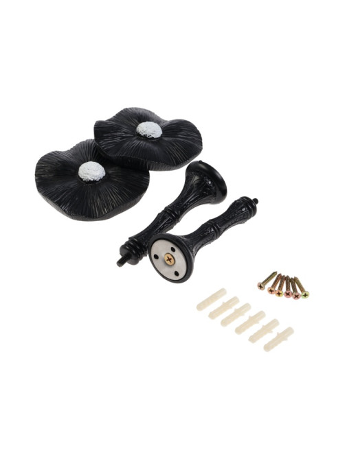Держатель для штор CAPPIO KS036, d=9.5 мм, черный, 2 шт.