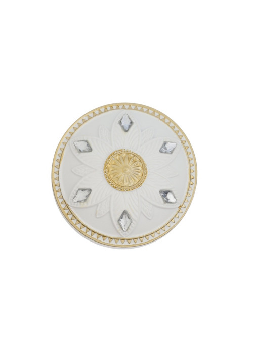 Держатель для штор CAPPIO KS032, d=98 мм, белый с золотом, 2 шт.