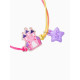 Браслеты детские парные «Выбражулька. Неразлучники. Замок и звезды», фиолетовый, розовый