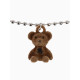 Кулон детский «Выбражулька. Мишка», 40 см, коричневый в серебре