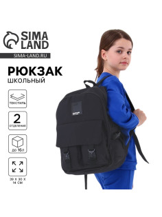 Рюкзак школьный 39×30×14 см Black
