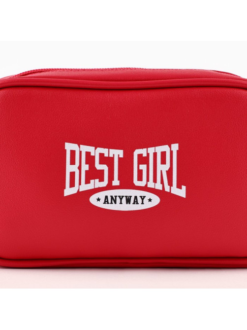 Детская сумка Best girl, искусственная кожа, розовая, 18×6×11 см