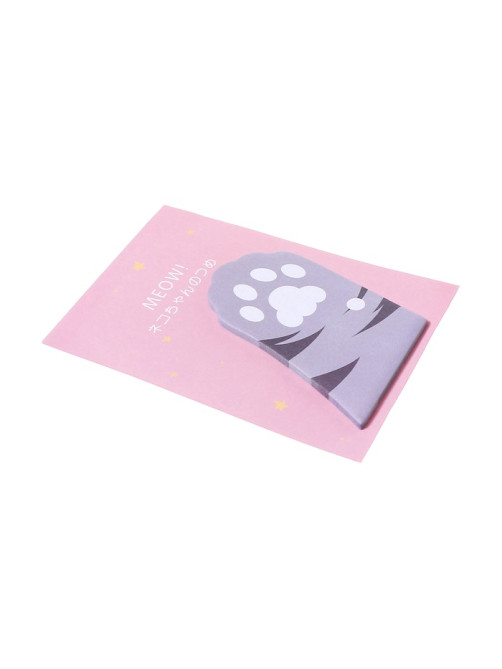 Блок для записей 45×75 мм, 30 листов «Серая лапка»