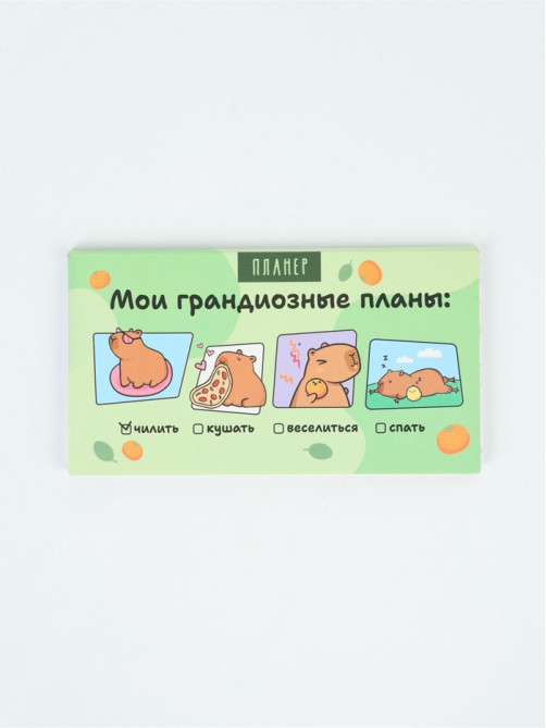 Планер с отрывными листами, 50 л. «Капибары»