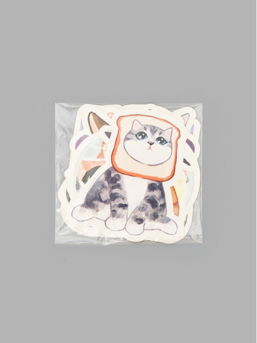 Стикеры «Котики», набор 10 шт., 7×7 см