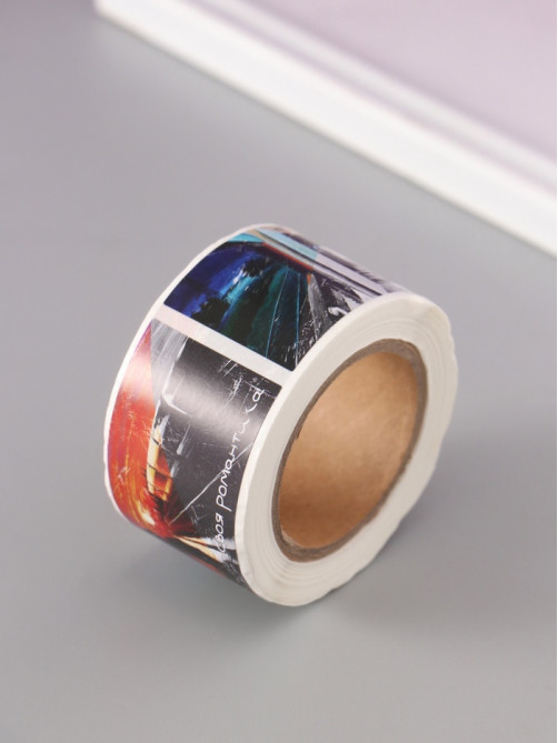 Наклейка бумага «Романтика поездов», 3×5 см, 200 шт. в рулоне
