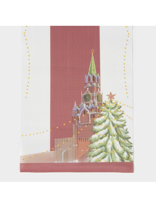 Дорожка новогодняя на стол Доляна «Московский мишка», сервировочная, 180×30 см