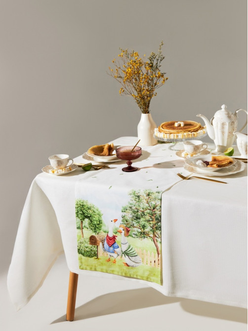 Дорожка на стол «Этель» Family picnic, 40×146 см, 100% хлопок, саржа 190 г/м²