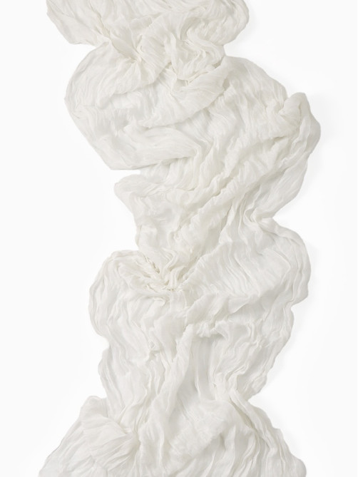 Дорожка на стол «Этель» Ethereality, жатая, 90×300 см, белая