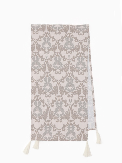 Дорожка на стол «Этель» Classic 40×149 см, 100% хлопок, рогожка 186 г/м², серая