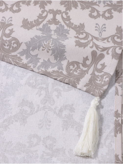Дорожка на стол «Этель» Classic 40×149 см, 100% хлопок, рогожка 186 г/м², серая