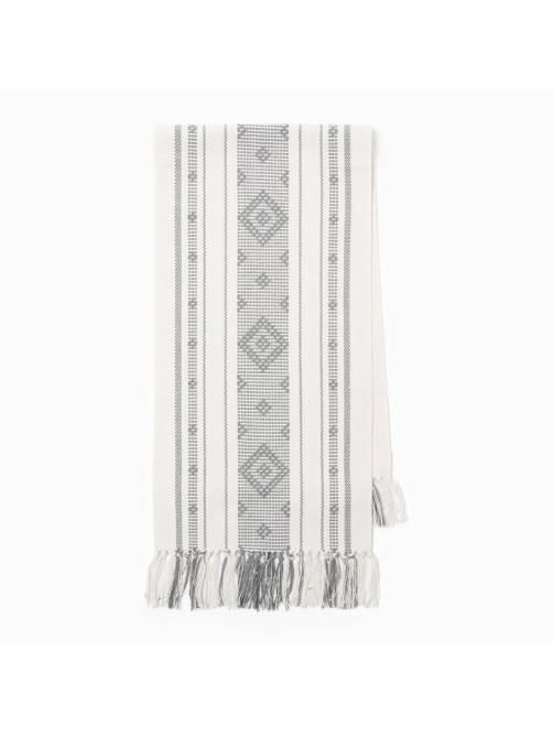 Дорожка «Этель. Сканди», серая, 38×150 см, 50% хлопок, 50% лён