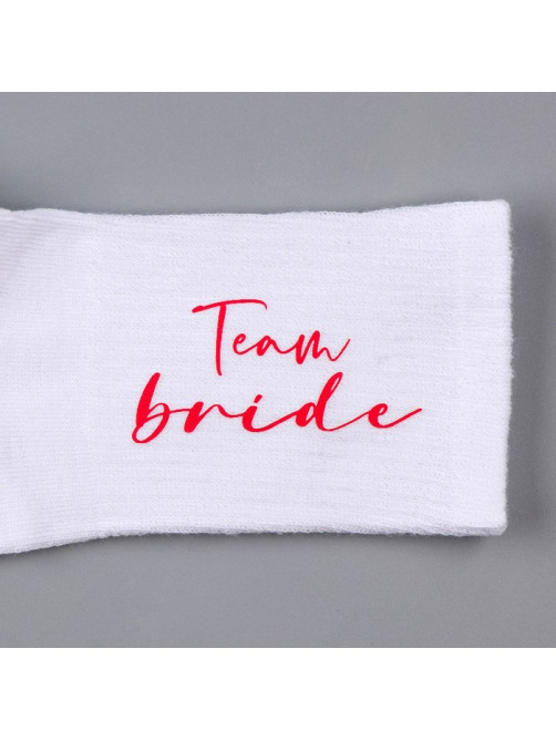 Носки белые для девичника Team bride