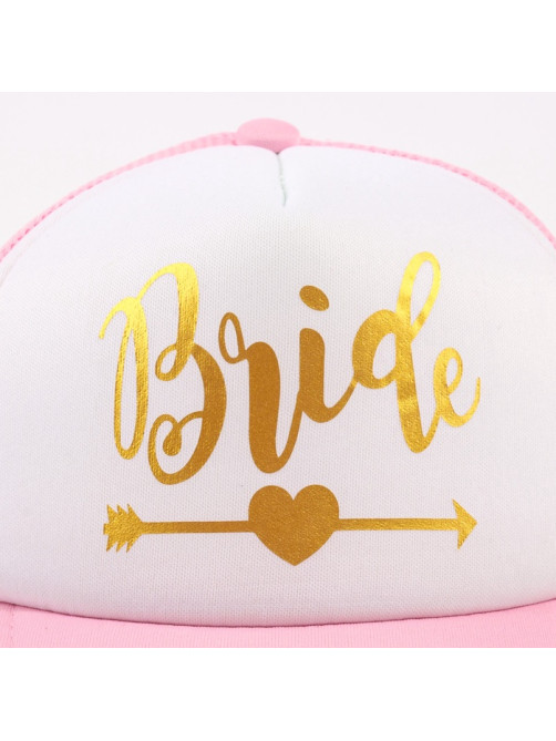 Кепка для девичника Bride, розовая