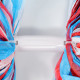 Помпон для чирлидинга, 1 шт., триколор