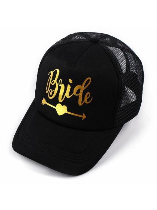 Кепка для девичника Bride, чёрная