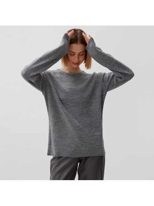 Джемпер женский MINAKU: Knitwear collection, серый, размер 42-44