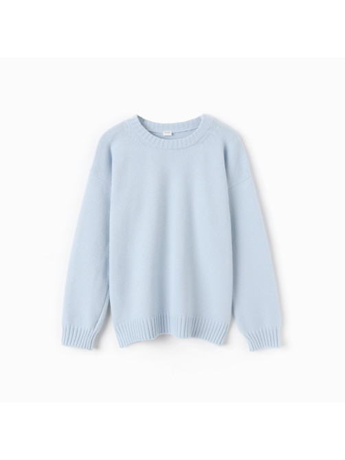 Джемпер женский MINAKU: Knitwear collection, светло-голубой, размер 46-48