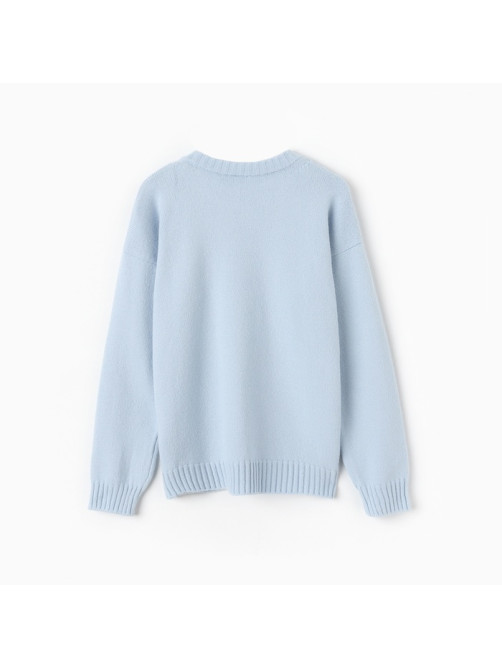 Джемпер женский MINAKU: Knitwear collection, светло-голубой, размер 46-48
