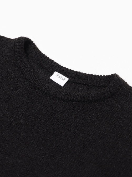 Джемпер женский MINAKU: Knitwear collection, чёрный, размер 50