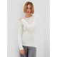 Джемпер женский MINAKU: Knitwear collection, цвет молочный, размер 44