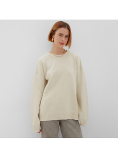 Джемпер женский MINAKU: Knitwear collection, бежевый, размер 46-48