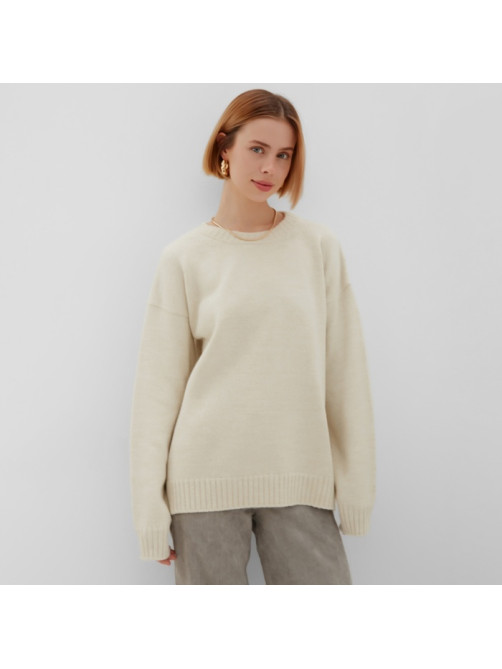 Джемпер женский MINAKU: Knitwear collection, бежевый, размер 46-48