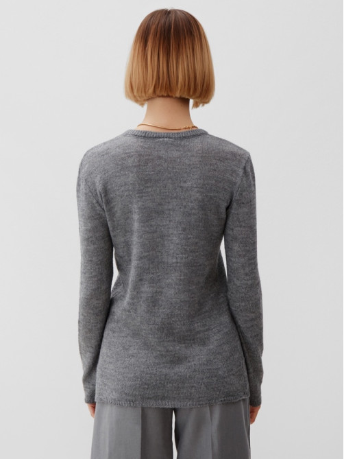 Джемпер женский MINAKU: Knitwear collection, серый, размер 50