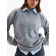 Джемпер женский MINAKU: Knitwear collection, светло-серый, размер 42-44