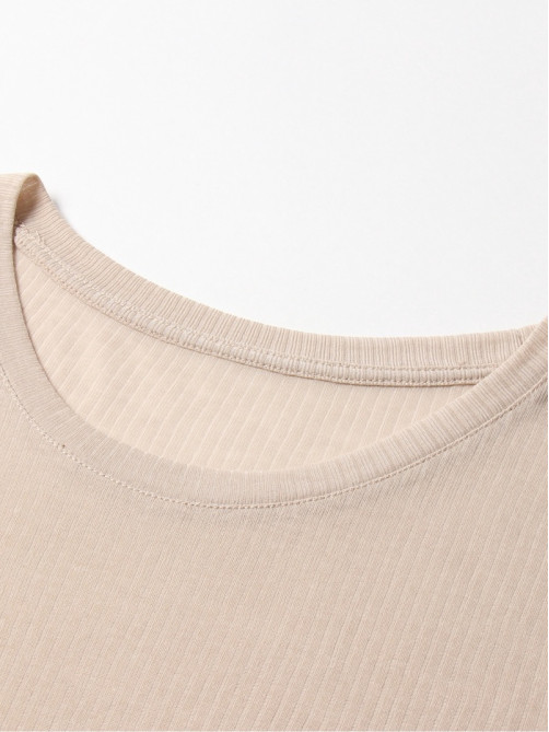Лонгслив женский KAFTAN: Basic line, бежевый, размер 44-46