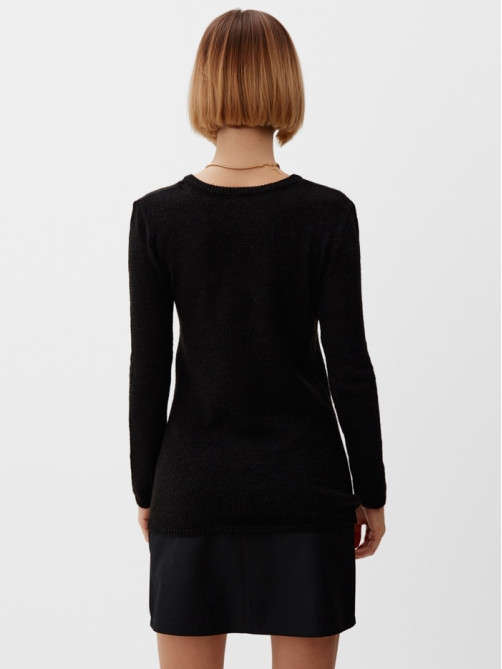 Джемпер женский MINAKU: Knitwear collection, чёрный, размер 50