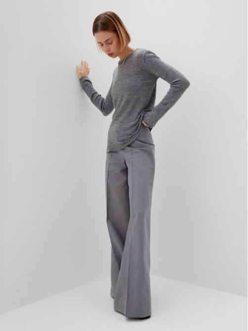 Джемпер женский MINAKU: Knitwear collection, серый, размер 50