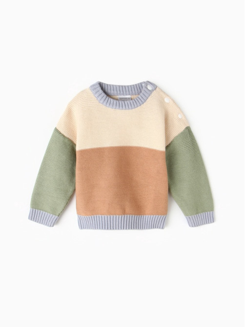 Джемпер детский «Крошка Я» Colourblock, рост 68-74 см