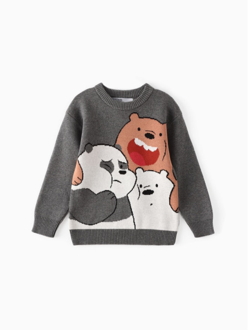 Джемпер для мальчика KAFTAN: Hello, серый, размер 32 (110-116 см)