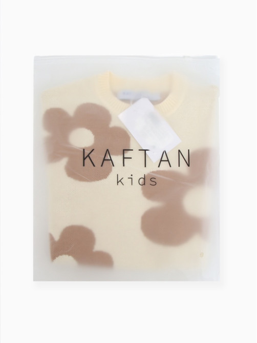 Джемпер для девочки KAFTAN «Цветы», бежевый, размер 38 (146-152 см)