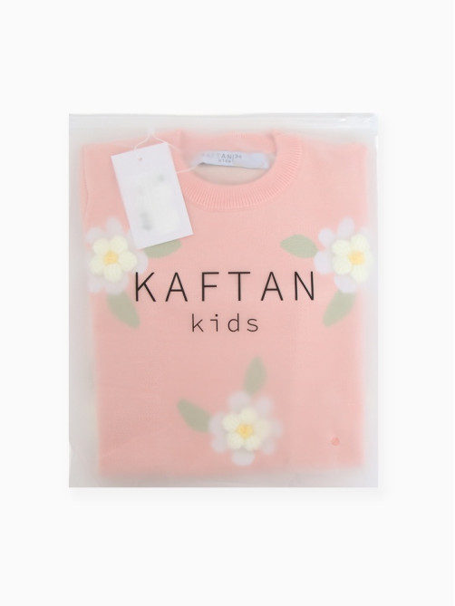 Джемпер для девочки KAFTAN «Ромашки», розовый, размер 32 (110-116 см)