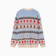 Джемпер детский новогодний вязаный KAFTAN: Scandinavia, голубой, размер 30 (98-104 см)