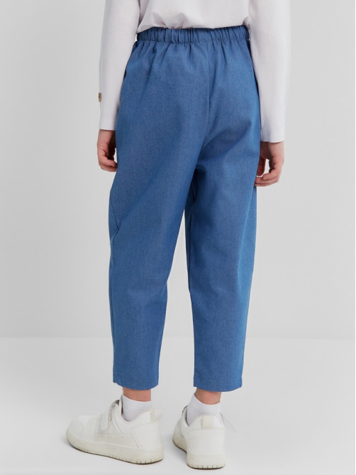Джинсы для мальчика MINAKU: Jeans collection, голубые, рост 128 см