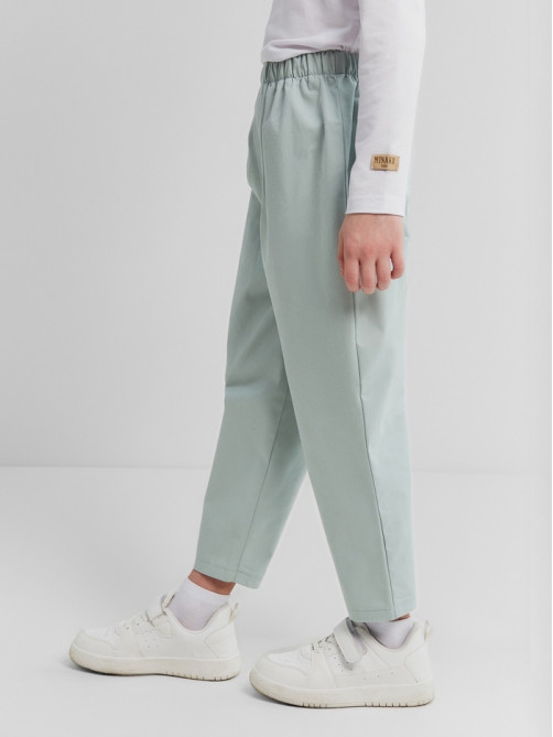 Джинсы для мальчика MINAKU: Jeans collection, светло-зелёные, рост 134 см