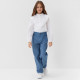 Джинсы для девочки MINAKU: Jeans collection, синие, рост 128 см