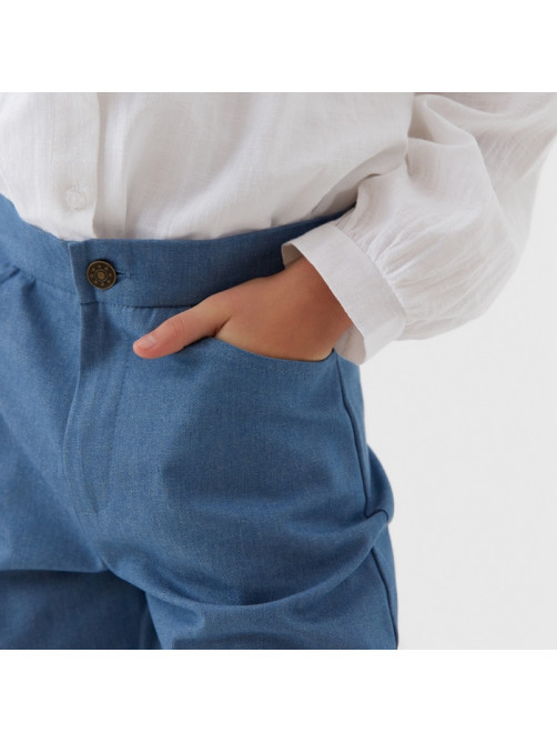 Джинсы для девочки MINAKU: Jeans collection, синие, рост 164 см