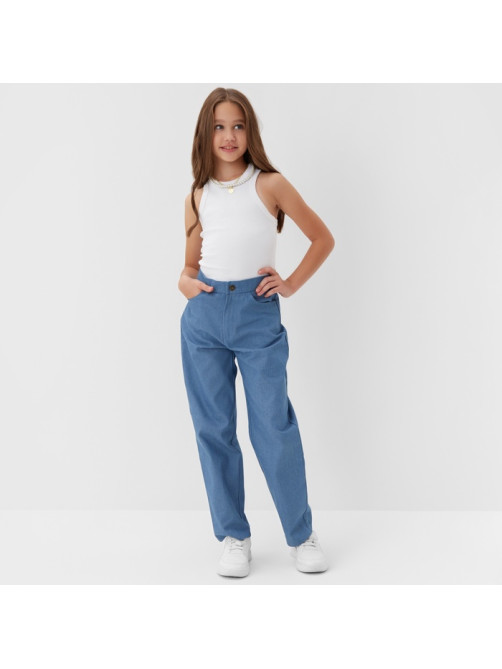 Джинсы для девочки MINAKU: Jeans collection, синие, рост 152 см
