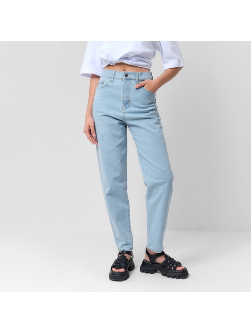 Джинсы женские мом MIST: Denim, размер (26) 42, голубые