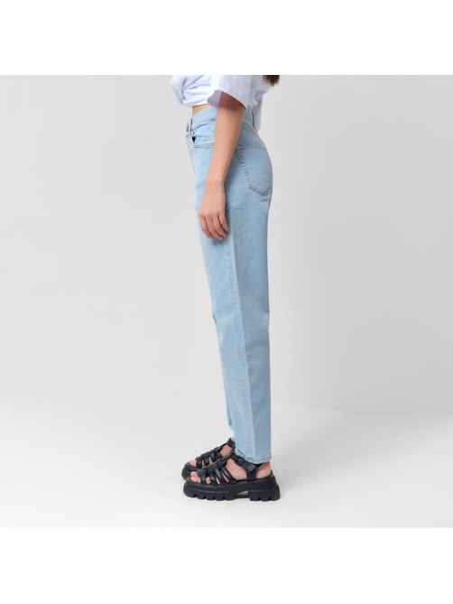 Джинсы женские мом MIST: Denim, размер (29) 44-46, голубые