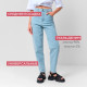 Джинсы женские мом MIST: Denim, размер (28) 44, голубые