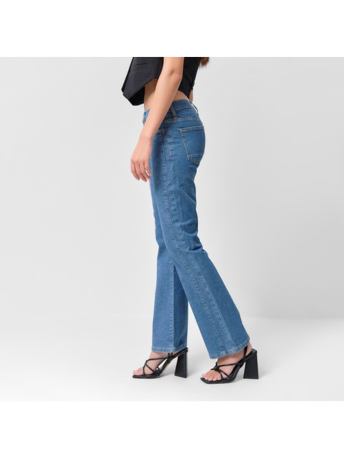 Джинсы женские клёш MIST: Denim, размер (33) 52, синие