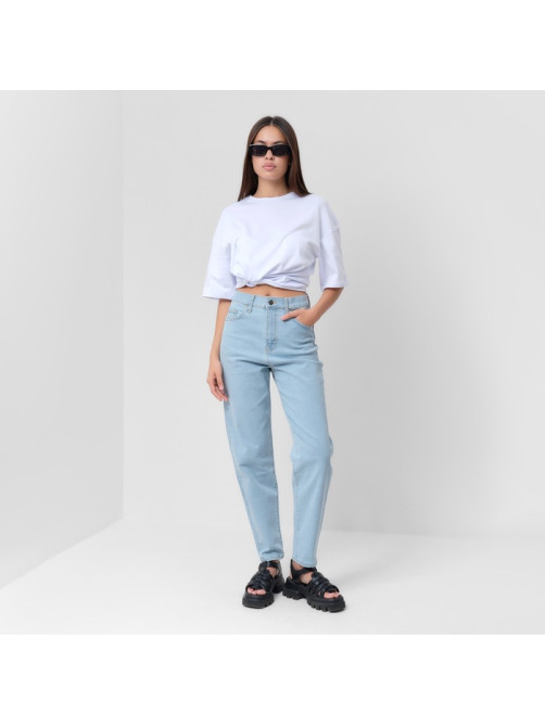 Джинсы женские мом MIST: Denim, размер (28) 44, голубые