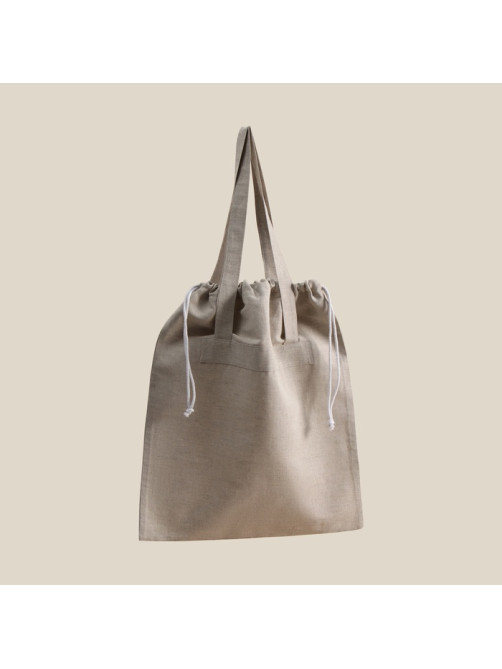 Сумка шоппер небелёный SL HOME Light shopper, 53×45 см, 100% лён, 200 г/м2