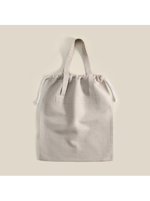 Сумка шоппер небелёный SL HOME Light shopper, 53×45 см, 100% лён, 200 г/м2