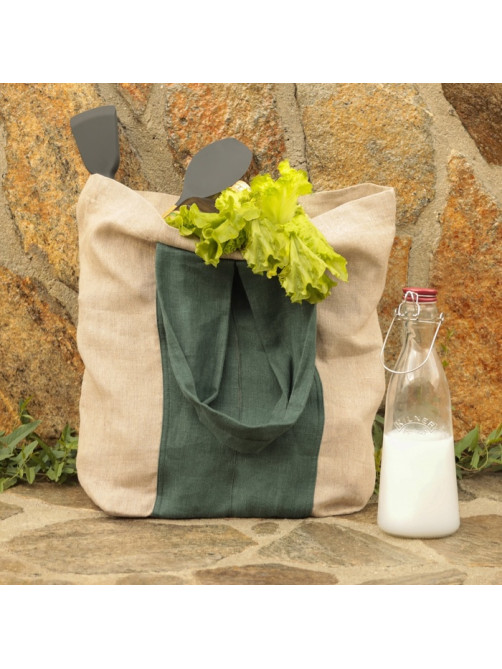 Сумка шоппер с ручками SL HOME Linen shopper, 50×50 см, 100% лён, 200 г/м2
